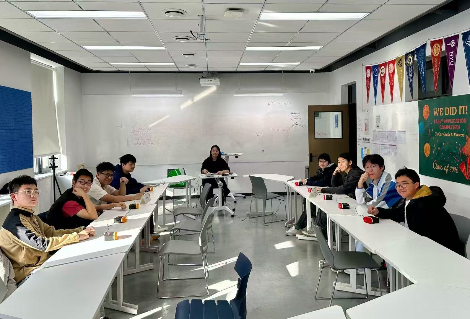 Classical society Students in group discussion