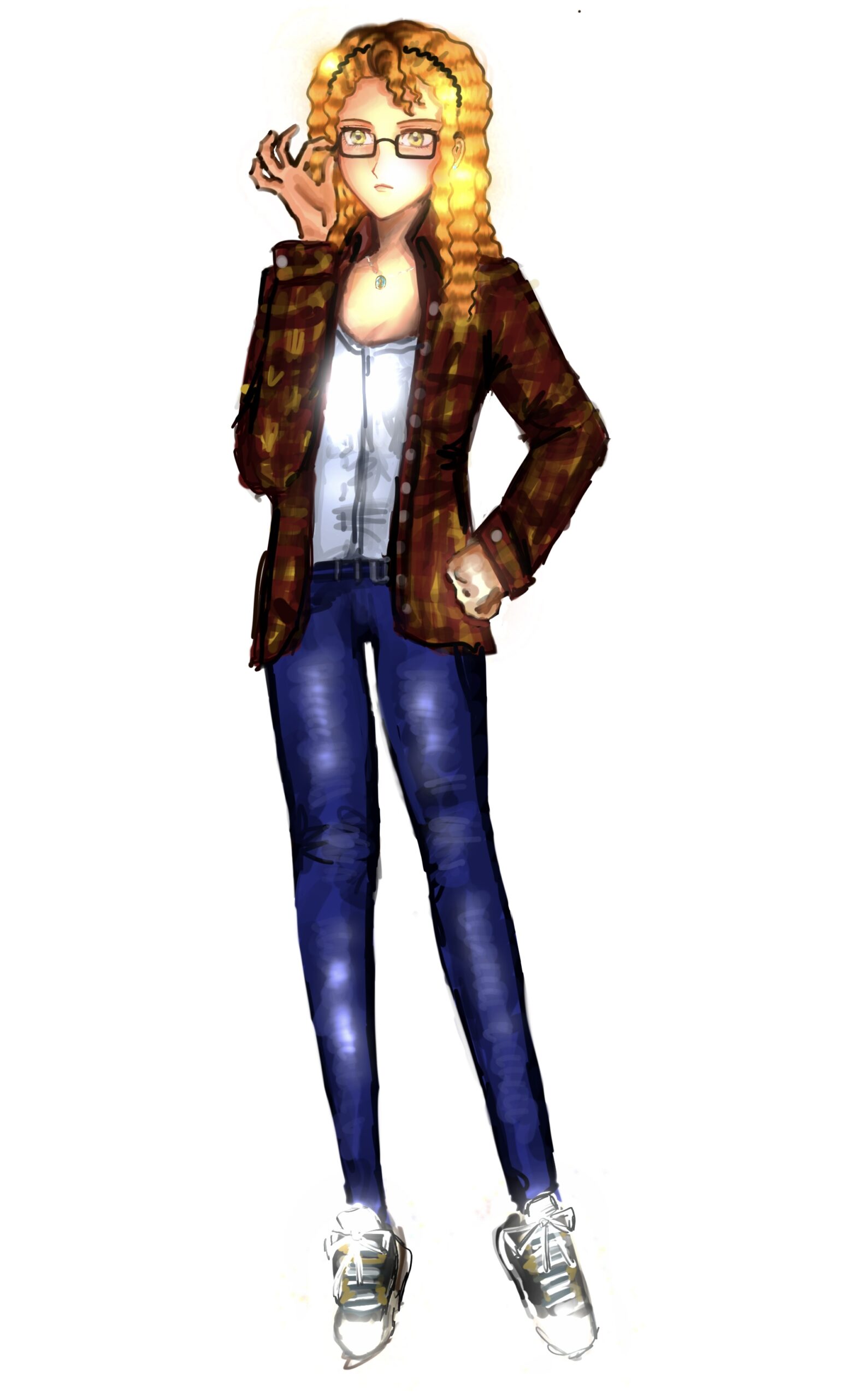 First original character illustration of twins set in the Marvel universe