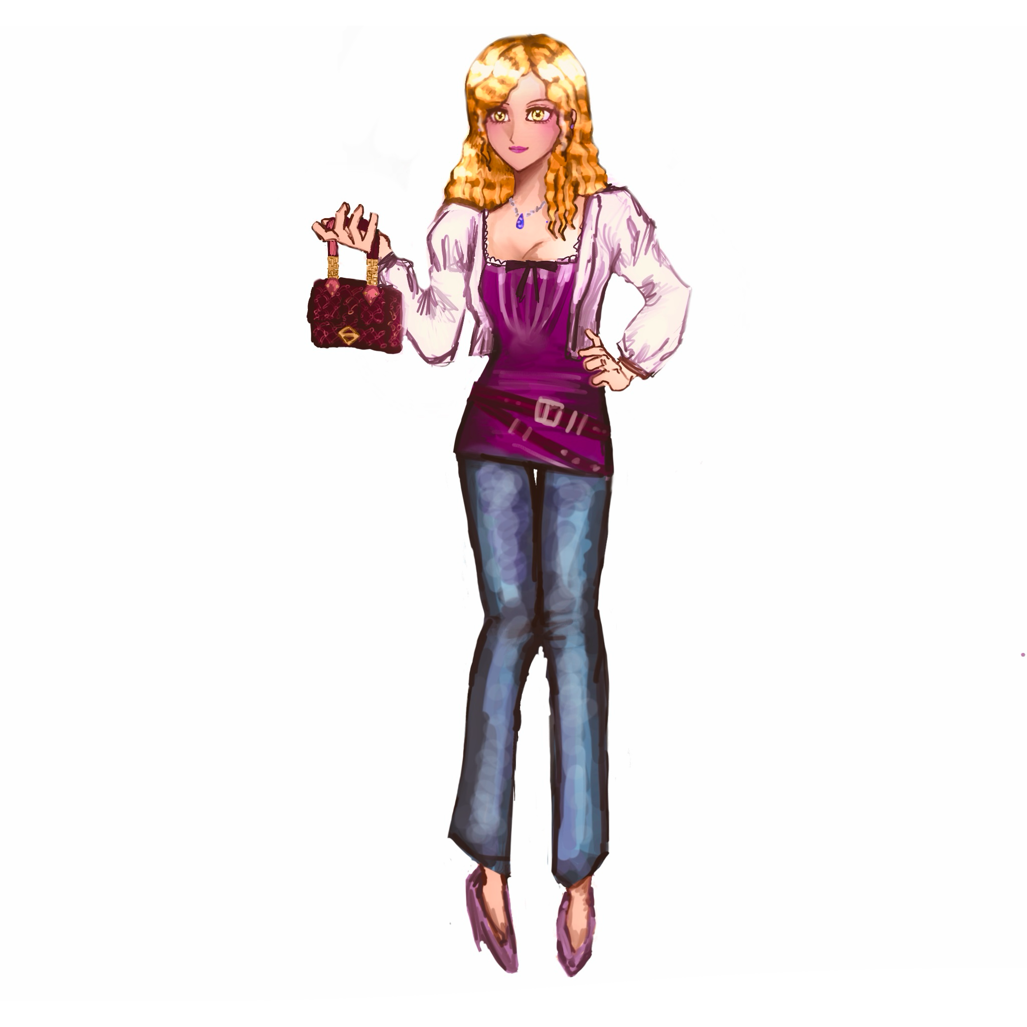 Second original character illustration of twins set in the Marvel universe